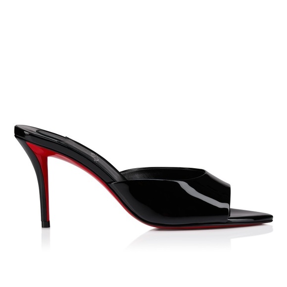 Worn once Christian Louboutin Miss Z Mule 80 mm Patent calf leather Black $995 - Picture 4 of 12